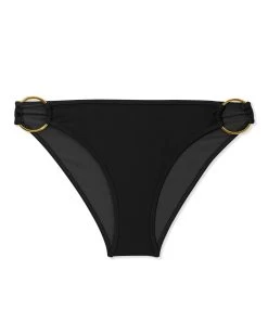 Peri Ring Bikini Bottom -Urban Chic Shop COVERUPS 2023 FEBRUARY 1 C02238025 PERI BIKINI BOTTOM BLACK FLAT 1550