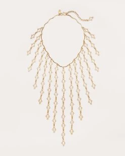 Clarion Crystal Waterfall Necklace