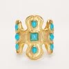 Pharoah Embellished Cuff Bracelet -Urban Chic Shop KJL SPRING 23 FEBRUARY 1 PHAROAH BRACELET GOLD 01