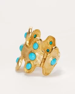 Pharoah Embellished Cuff Bracelet -Urban Chic Shop KJL SPRING 23 FEBRUARY 1 PHAROAH BRACELET GOLD 03