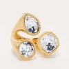 Zarah Statement Ring -Urban Chic Shop KJL SPRING 23 FEBRUARY 1 ZARAH RING CLEAR 01