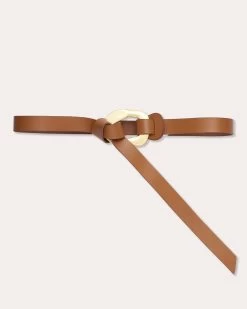 Ines Leather Tie Belt -Urban Chic Shop RB SPRING 23 FEBRUARY 1 INES BELT TAN 01