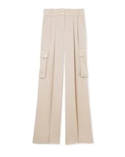 Ari Wide Leg Cargo Pant -Urban Chic Shop RTW 2023 MARCH 2 A02235016 EXCLUSIVE ARI PANT FLAX FLAT 1442