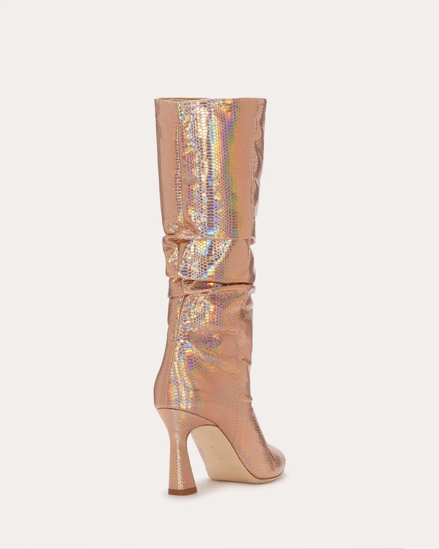 Squeen Heeled Metallic Boots 6 Squeen Heeled Metallic Boots - Image 4