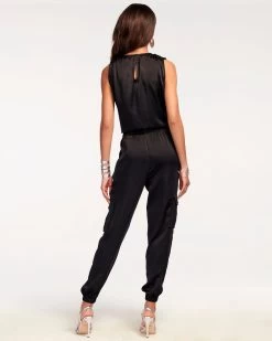 Melissa V-Neck Jumpsuit -Urban Chic Shop rtw 2022 august 1 a0822502 melissa jumpsuit black 04 1dd27d5d 57f7 4a47 9e04 e7eb1d13a76f