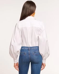 Layla Puff Sleeve Blouse -Urban Chic Shop rtw 2023 august 1 a08232015 layla white 03