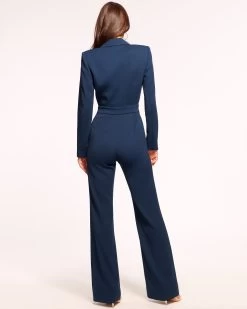 Sophie Tailored Jumpsuit -Urban Chic Shop rtw 2023 august 1 a08235011 sophiejumpsuit navy 04