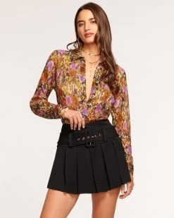 Caroline Pleated Mini Skirt