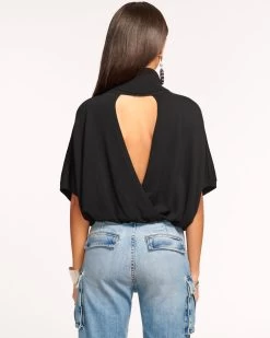 Gabriella Turtleneck Sweater -Urban Chic Shop rtw 2023 august 1 a08237002 gabriella blackextrafinemerino 03