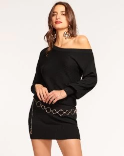Anna Off-The-Shoulder Sweater Dress