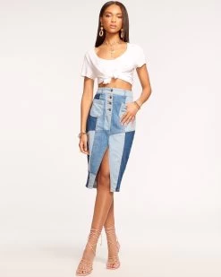 Urban Chic Shop -Urban Chic Shop rtw 2023 august 1 d08236004 bellamiskirt patchworkdenim 02