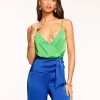 Pierce V-Neck Jumpsuit 1 Pierce V-Neck Jumpsuit -Urban Chic Shop rtw 2023 july 3 A05235018 EXCLUSIVE PIERCE JUMPSUIT GARDEN GREEN 01