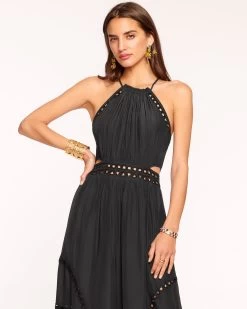 Henley Embellished Midi Dress