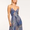 Reya Halter Maxi Dress -Urban Chic Shop rtw 2023 july 3 A07233014 REYA DRESS CABANA BLUE MULTI PATCHWORK PRINT 01