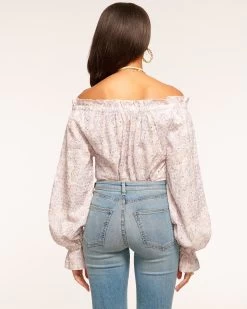 Camila Off-The-Shoulder Top 7 Camila Off-The-Shoulder Top -Urban Chic Shop rtw 2023 june 2 A06232006 CAMILA FLAX PRINTED SEQUIN EYELET 03 c1bfd331 40a0 49ee 92ff 26fa1fba0005