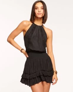 Delfina Embellished Mini Dress
