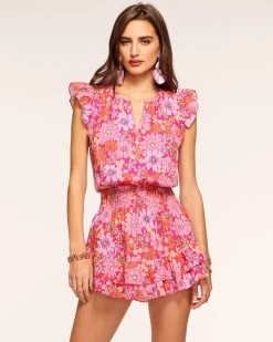 Charlene Flutter Sleeve Mini Dress