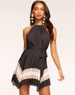 Julian Pleated Mini Dress