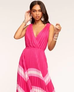 Urban Chic Shop -Urban Chic Shop rtw 2023 june 2 A06233018 KLAUDIADRESS PARADISEPINKPRINTEDACCORDIANPLEATS 01