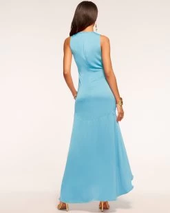 Ashlyne Plunging Maxi Dress 17 Ashlyne Plunging Maxi Dress -Urban Chic Shop rtw 2023 june 2 A07233011 ASHLYNE DRESS TROPICAL BLUE 04