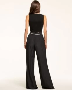 Dominike Wide Leg Pant -Urban Chic Shop rtw 2023 march 2 a03235004 dominikepant black 04