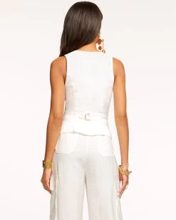 Cosette Fitted Vest -Urban Chic Shop rtw 2023 may 1 A05231019 COSETTE IVORY 03 cc213325 8c45 428d be93 b2eb1058446b