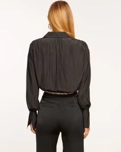 Suri Button Down Blouse 9 Suri Button Down Blouse -Urban Chic Shop rtw 2023 may 1 A05232027 EXCLUSIVESURI BLACK 03