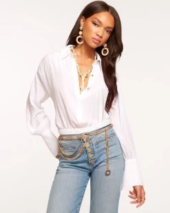 Suri Button Down Blouse 10 Suri Button Down Blouse -Urban Chic Shop rtw 2023 may 1 A05232027 EXCLUSIVESURI IVORY 01