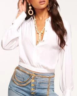 Suri Button Down Blouse 11 Suri Button Down Blouse -Urban Chic Shop rtw 2023 may 1 A05232027 EXCLUSIVESURI IVORY 02