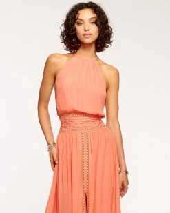 Santino High Neck Midi Dress