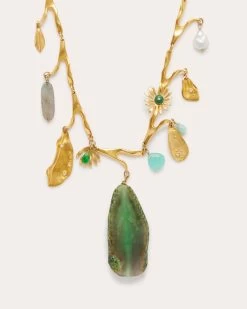 Rosa Pendant Necklace -Urban Chic Shop sequin 2023 may 1 S05238012 rosa necklace florals flat shot 02